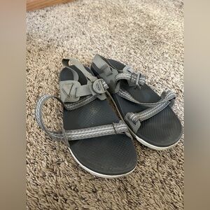 Chaco Gray Strappy Sandals